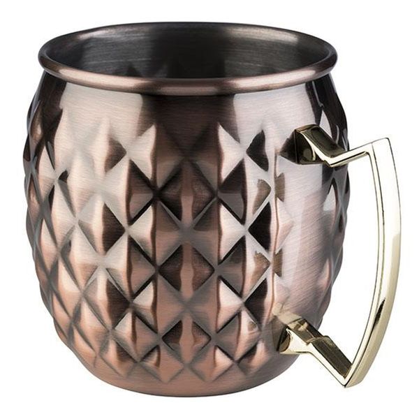(6 Stück) Becher - MOSCOW MULE - 500ml - Antik-Kupfer - mit Henkel