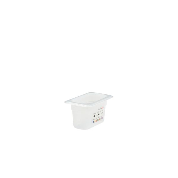 (6 Stück) CAMBRO | SafeTrak - Polypropylen-Behälter GN 1/9 - Milchig - Höhe: 100mm