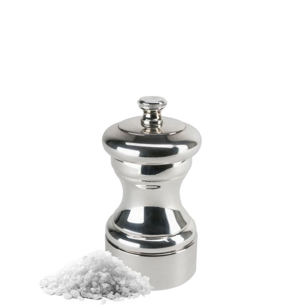 (2 Stück) PEUGEOT | MIGNONNETTE - Salzmühle - Edelstahl - Versilbert -  Höhe: 100mm