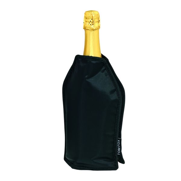 (6 Stück) FUCHS | Flexible Manschette für Wein- und Champagnerflaschen - Schwarz
