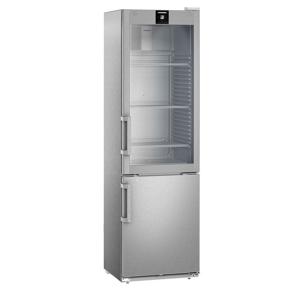 LIEBHERR | Kühl- & Tiefkühlkombination Edelstahl PERFECTION - 232 Liter - mit 1 Glas- & 1 Volltür