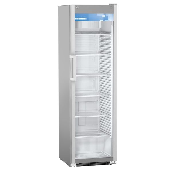 LIEBHERR | Getränkekühlschrank PREMIUM - 441 Liter - mit 1 Glastür  & Werbedisplay - Grau