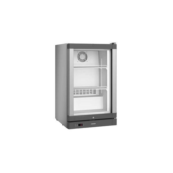 LIEBHERR | Unterbau-Tiefkühlschrank - 93 Liter - mit 1 Glastür - Silber