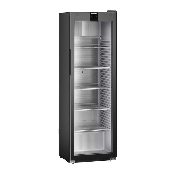 LIEBHERR | Kühlschrank PERFECTION - 400 Liter - Innen Kunststoff - mit 1 Glastür - Schwarz