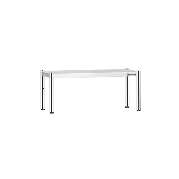 Aufsatzbord Edelstahl - 1 Etage - 1000x370mm - höhenverstellbar