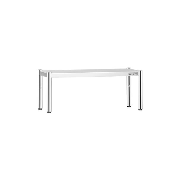Aufsatzbord Edelstahl - 1 Etage - 1200x370mm - höhenverstellbar