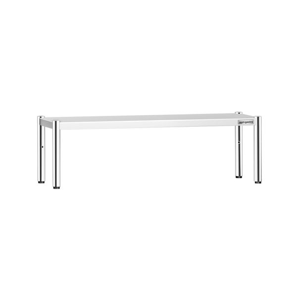 Aufsatzbord Edelstahl - 1 Etage - 1600x370mm - höhenverstellbar
