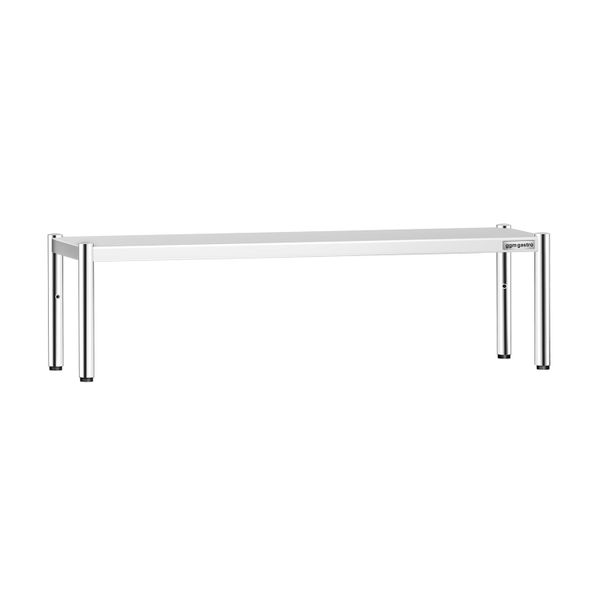 Aufsatzbord Edelstahl - 1 Etage - 1800x370mm - höhenverstellbar