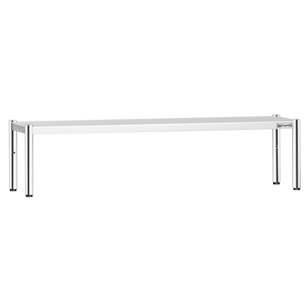 Aufsatzbord Edelstahl - 1 Etage - 2000x370mm - höhenverstellbar