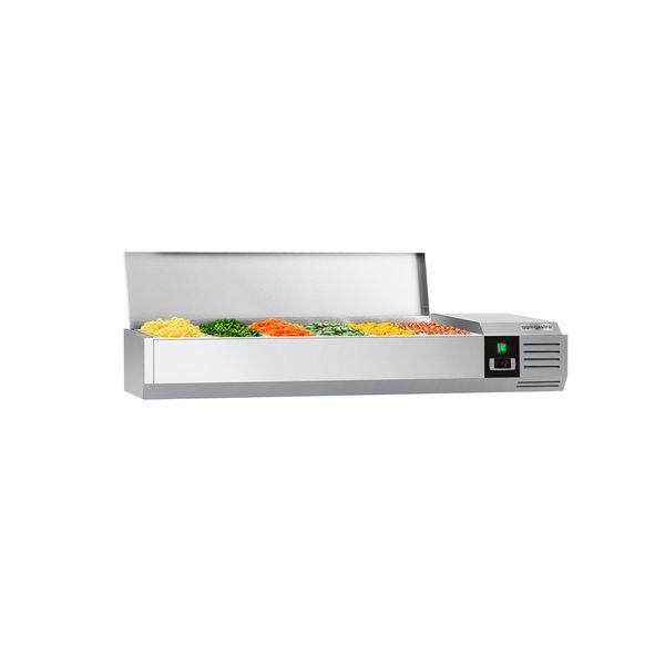 Kühlaufsatzvitrine PREMIUM - 1400x335mm - 6x GN 1/4