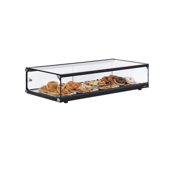 Aufsatzvitrine - ungekühlt - aus gehärtetem Glas - 900mm