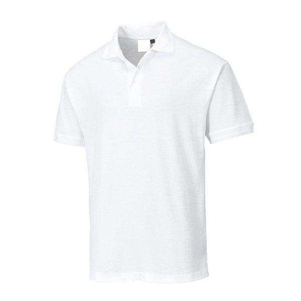 Herren Poloshirt - Weiß - Größe: XL
