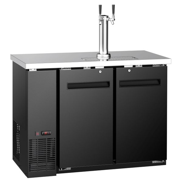 Bierkühler mit Zapfhahn - 2x 50 Liter Fässer - 1240x620mm