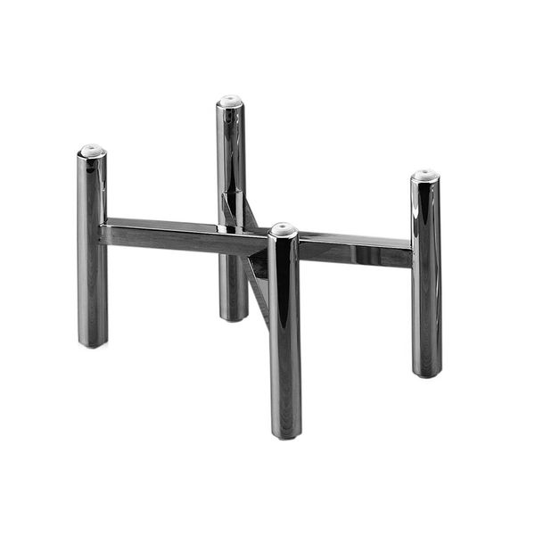 (3 Stück) Buffetständer - klappbar - Höhe: 120mm - Chrom - passend für Platten & Teller ab 210mm