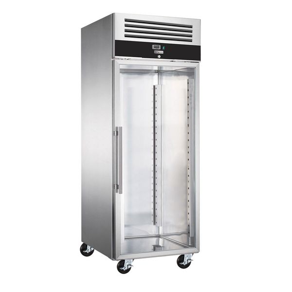 Bäckerei-Tiefkühlschrank Edelstahl PREMIUM - EN 600x800 - 662 Liter - 1 Glastür