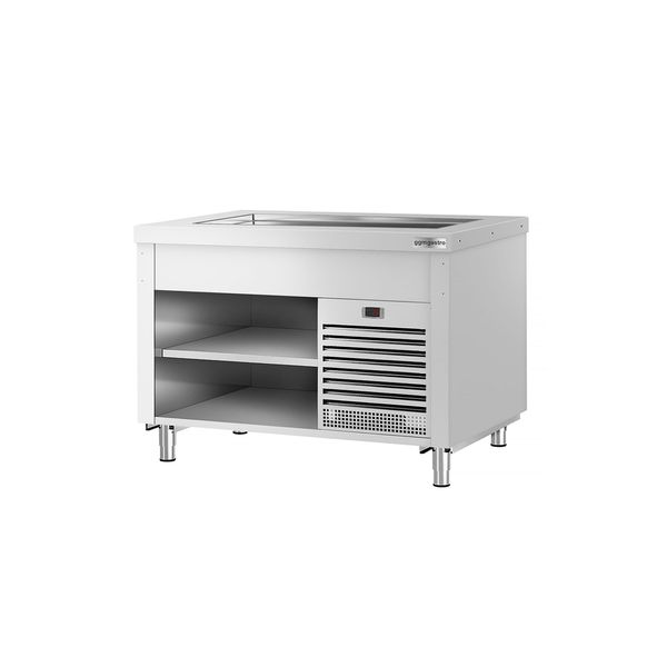 Buffettheke kalt KOPENHAGEN - 1240mm - mit Kühlplatte - Edelstahl