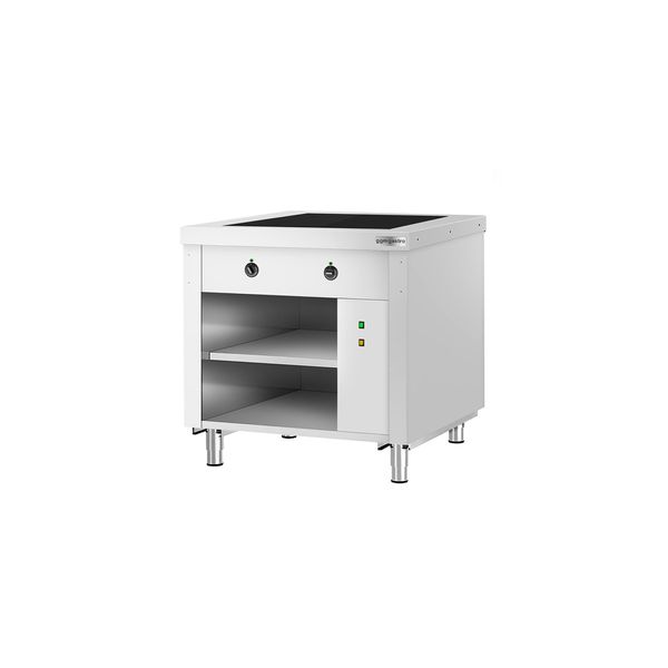 Buffettheke KOPENHAGEN - 910mm - mit Warmhalteplatte - Edelstahl