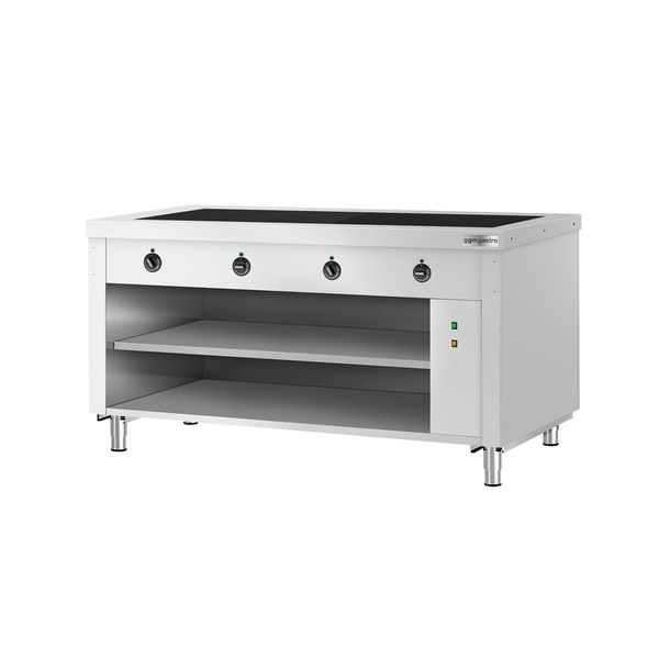 Buffettheke KOPENHAGEN - 1560mm - mit Warmhalteplatte - Edelstahl