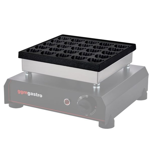 Backplatten für Waffeleisen BWERM25 - Form: Herz Bubble - für 25 Stück