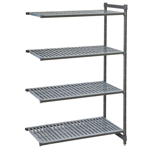 CAMBRO | CAMSHELVING® - Basics Plus - Anbauregal - 718mm - mit 4 geschlitzten Regalböden