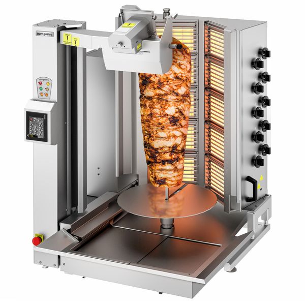 Gas Dönerroboter - V-Form - 10 Brenner - max. 150 kg