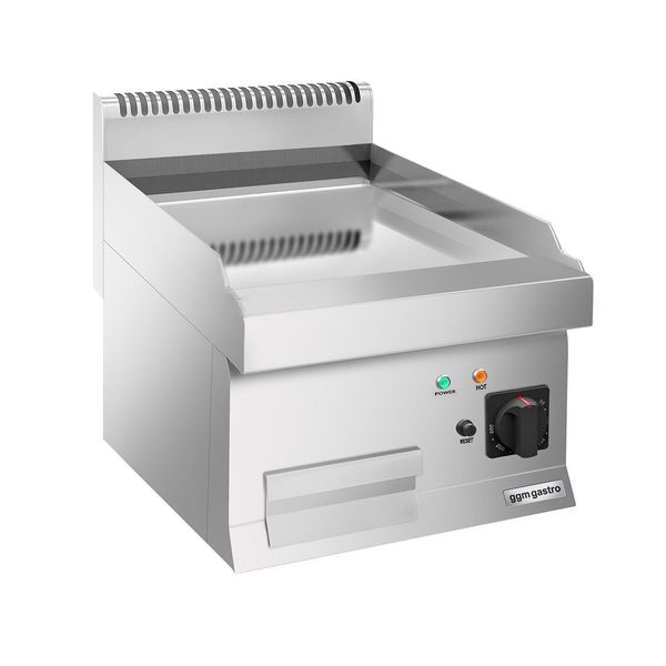 Elektro Bratplatte - mit Hartchrom-Beschichtung - 4,5 kW - Glatt