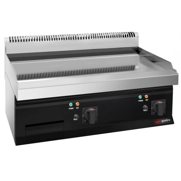 Elektro Bratplatte - mit Hartchrom-Beschichtung - 8 kW - Glatt
