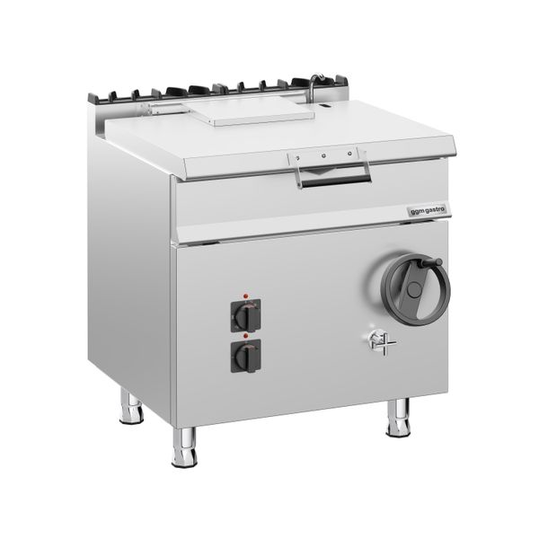 Elektro Kippbratpfanne - 60 Liter - 9 kW - mit Handrad und Wasseranschluss