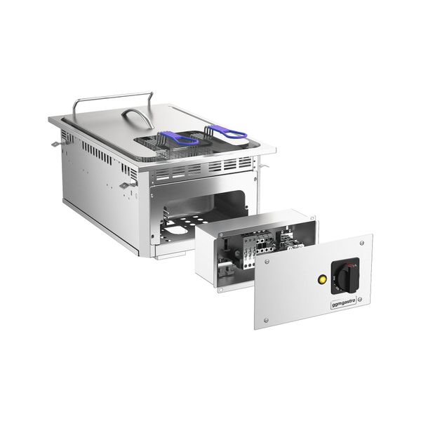 Elektro Einbau Fritteuse - 13 Liter - 12 kW - mit Ablasshahn