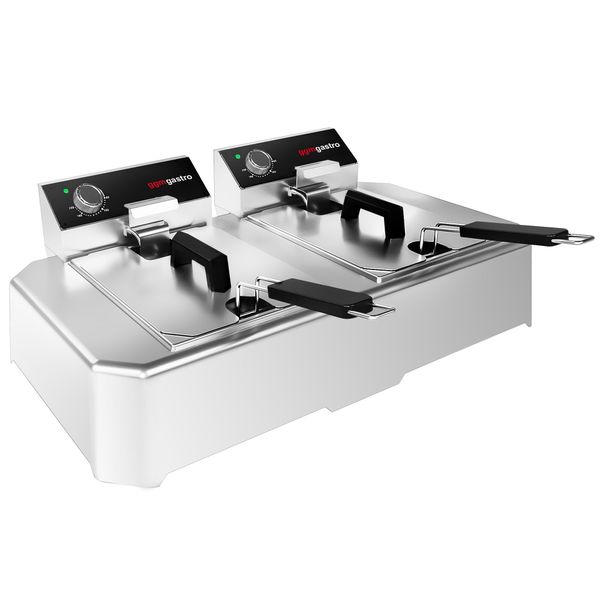 Elektro Doppelfritteuse - 5+5 Liter - 7,5 kW