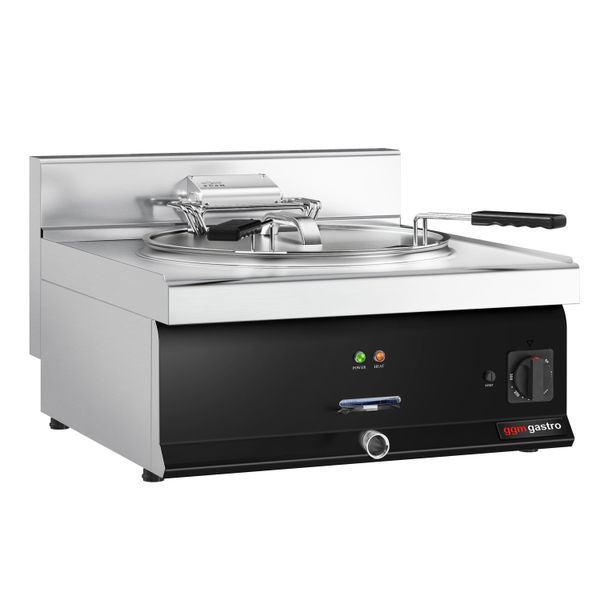 Elektro Fisch Fritteuse - 25 Liter - 15 kW - Schwarz