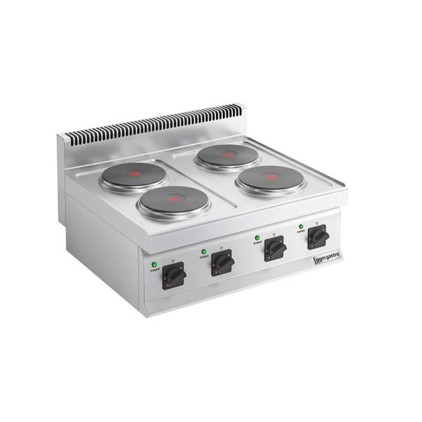 Elektroherd - 9,2 kW - 4 Platten Rund