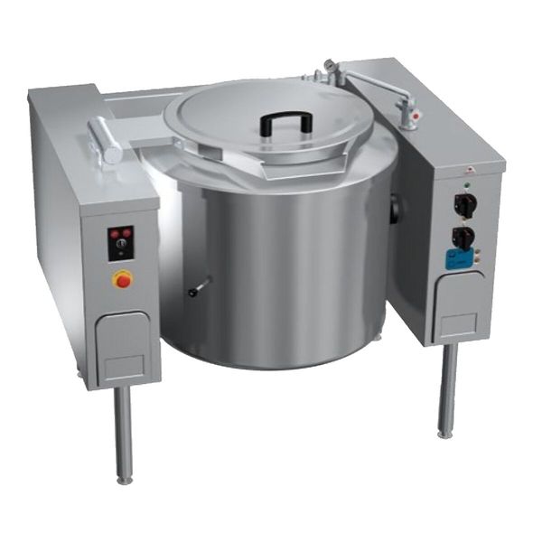 Elektro Kippkochkessel - 18 kW - Indirekte Beheizung - mit Wasserzulauf & Ablasshahn