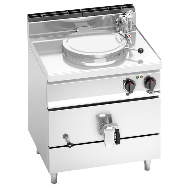 Elektro Kochkessel - 55 Liter - 9 kW - Indirekte Beheizung - mit Wasserzulauf & Ablasshahn