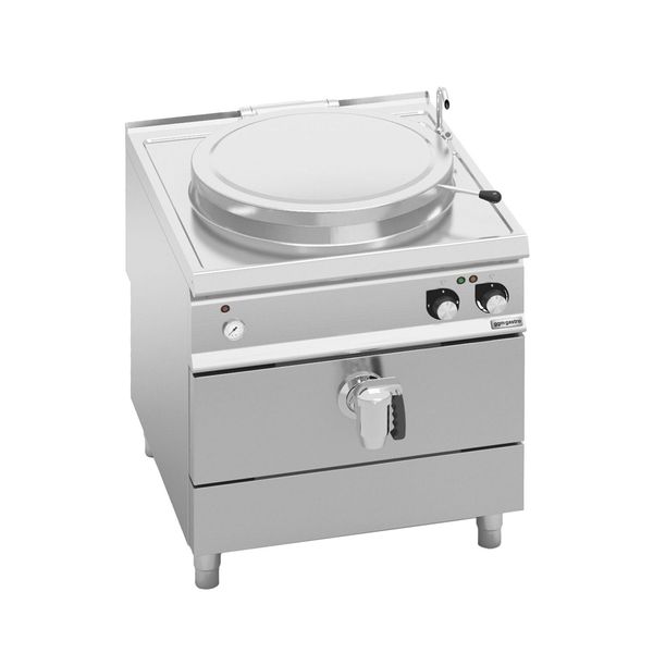 Elektro Kochkessel - 100 Liter - 16 kW - Indirekte Beheizung - mit Wasserzulauf & Ablasshahn