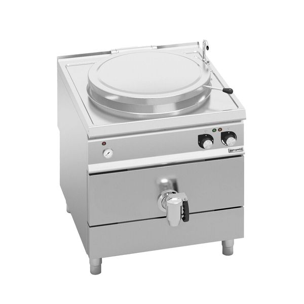Elektro Kochkessel - 150 Liter - 18 kW - Indirekte Beheizung - mit Wasserzulauf & Ablasshahn
