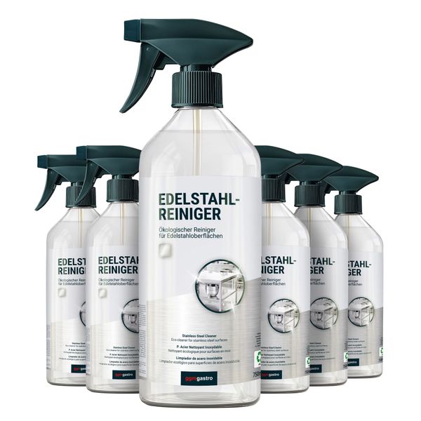 (6 Stück) Edelstahlreiniger á 750ml - Ökologisch & entfettend