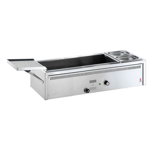 UBERT | Gas Fisch-Frittierofen - 23,75 kW - 1 Ablage & 2 Behälter