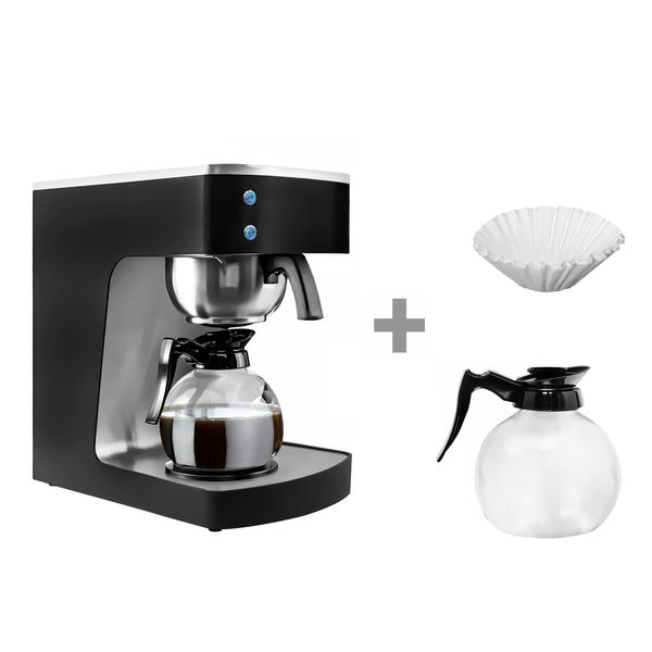 Filterkaffeemaschine - 1,8 Liter - mit 2 Warmhalteplatten - inkl. 2 Glaskannen