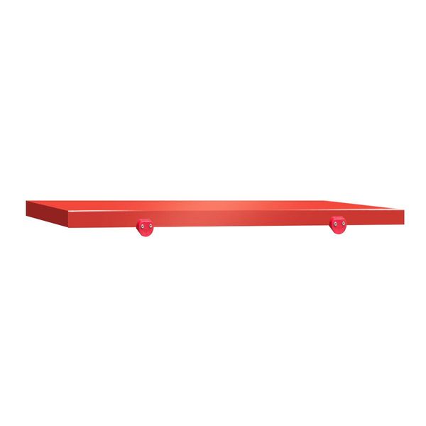 Schneideplatte für Arbeitstisch - 800x600mm - HACCP-Konform - Rot