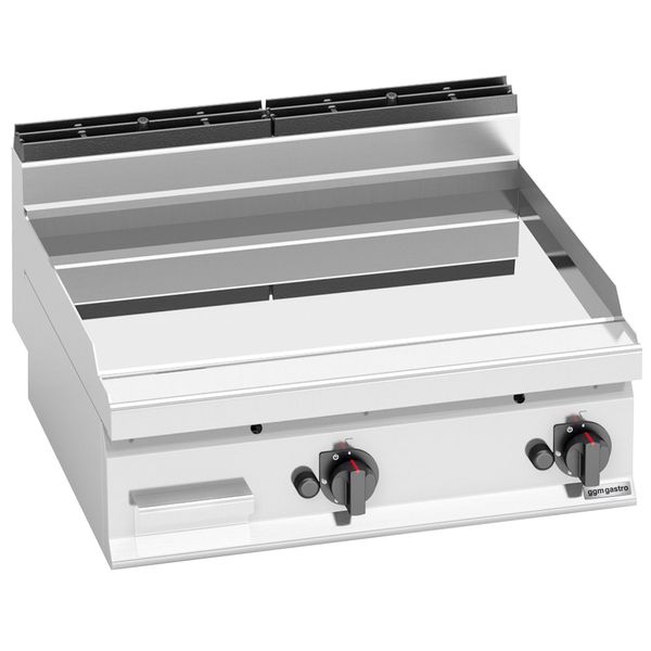 Gas Bratplatte mit Hartchrom-Beschichtung - 13,8 kW - Glatt
