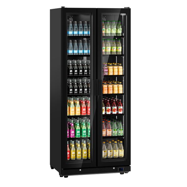 Getränkekühlschrank - 898 Liter - rahmenloses Design - mit 2 Glastüren