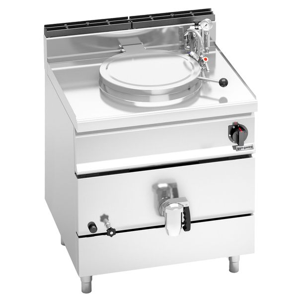 Gas Kochkessel - 55 Liter - 15,5 kW - Indirekte Beheizung - mit Wasserzulauf & Ablasshahn