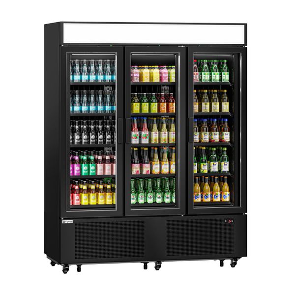 Getränkekühlschrank - 1325 Liter - mit 3 Glastüren & Werbedisplay