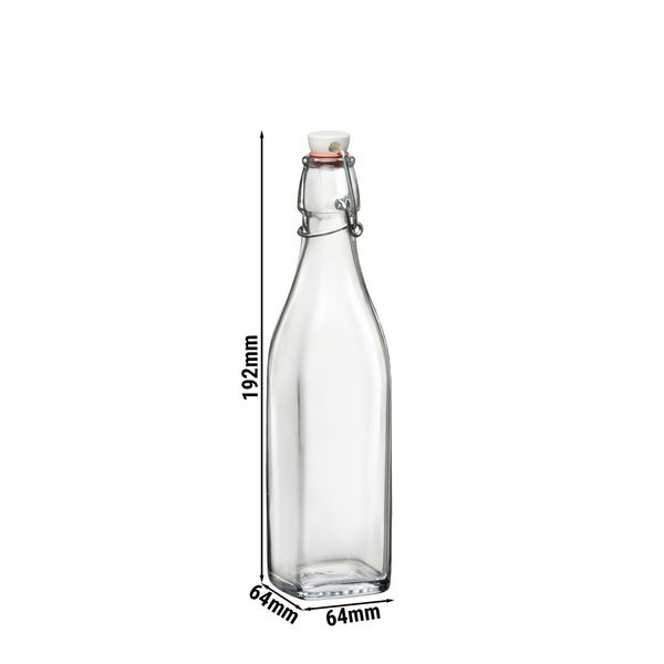 Glasflasche Bormioli Rocco - DUBLIN - mit Bügelverschluss - 250ml
