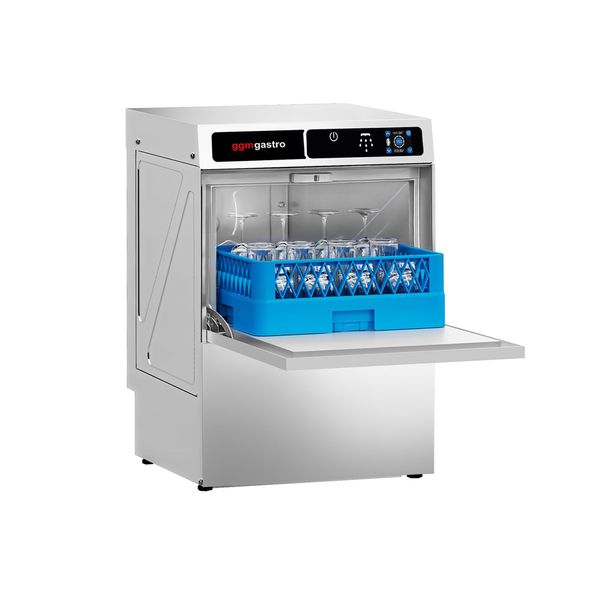 Gläserspülmaschine - 3,30 kW - mit Reiniger-, Klarspüler- & Laugenpumpe