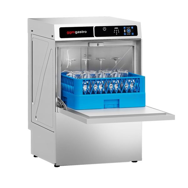 Gläserspülmaschine - 3,30 kW - mit Reiniger-, Klarspüler- & Laugenpumpe