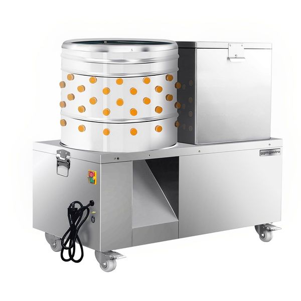 2-in-1 Rupfmaschine & Brühkessel für Geflügel - Trommel Ø 550mm