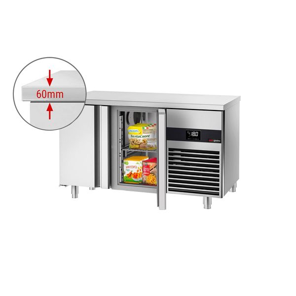 Tiefkühltisch PREMIUM - 1400x700mm - mit 2 Türen