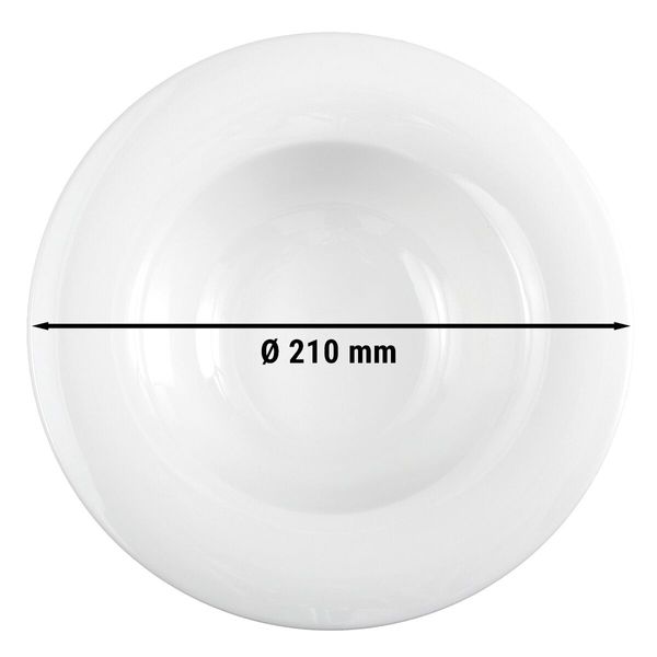 (6 Stück) SELTMANN WEIDEN | Gourmetteller - Ø 210mm - Weiß/Uni